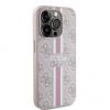 Аксессуары Моб. & Смарт. телефонам GUESS iPhone 15 Pro Case Cover 4G Printed Stripes Pink Безпроводные зарядки (Индуктивные)
