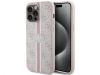 Aksesuāri Mob. & Vied. telefoniem GUESS iPhone 15 Pro Max Case Cover 4G Printed Stripes Pink Stereo austiņas