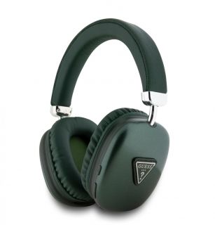 GUESS Headphones BT Saffiano Metallic Triangle Logo Khaki