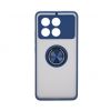 Aksesuāri Mob. & Vied. telefoniem - Poco X6 Pro Hybrid Case With Ring Dark Blue Stereo austiņas