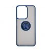 Аксессуары Моб. & Смарт. телефонам - Redmi 13C 4G / Poco C65 Hybrid Case With Ring Dark Blue Автодержатели
