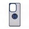 Aksesuāri Mob. & Vied. telefoniem - Redmi Note Pro 13 4G Hybrid Case With Ring Dark Blue Stereo austiņas