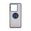 Aksesuāri Mob. & Vied. telefoniem - Redmi Note Pro 13 5G Hybrid Case With Ring Dark Blue Stereo austiņas