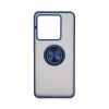 Aksesuāri Mob. & Vied. telefoniem - iLike Xiaomi Redmi Note Pro 13 5G Hybrid Case With Ring Dark Blue 