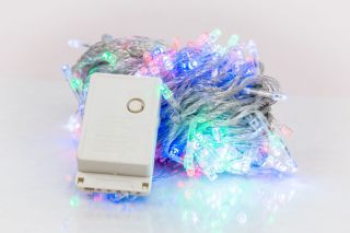 - N / A Ziemassvētku lampiņu virtene caurspīdīgs vads 100LED -30 Multi Color