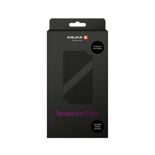 Evelatus Evelatus Apple iPhone 12 / 12 Pro Rubber Anti-Broken 3D Glass Full Cover Japan Glue Anti-Static