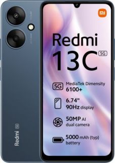Xiaomi Redmi 13C 5G  Twilight Blue  DS 6.74“ IPS LCD 720x1600 / 2.2GHz&2.0GHz / 128GB / 4GB RAM / MIUI 14 / microSDXC / WiFi,BT,5G,MZB0GXUEU zils