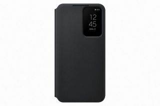 Samsung Galaxy S22 Smart Clear View Cover Black melns