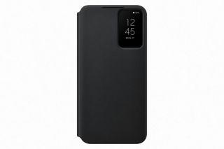 Samsung Galaxy S22 Plus Smart Clear View Cover Black melns