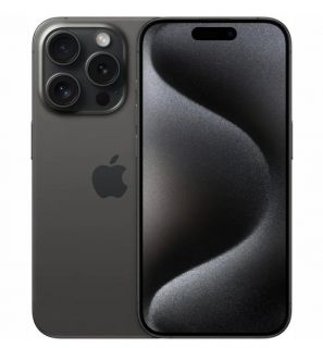 Apple iPhone 15 Pro 128GB Titanium Black melns