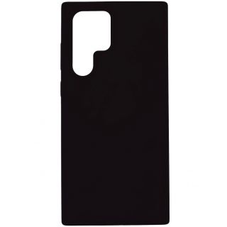 Evelatus Galaxy S22 Ultra Premium Soft Touch Silicone Case Black melns