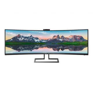 Philips SuperWide curved LCD display 499P9H / 00	 48.8 '', VA, Dual QHD, 5120 x 1440 pixels, 32:9, 5 ms, 450 cd / m², Black, Headphone out
