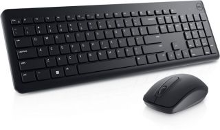 DELL Keyboard and Mouse KM3322W Keyboard and Mouse Set, Wireless, Batteries included, RU, Black melns