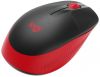 Aksesuāri datoru/planšetes Logitech Full size Mouse M190 	Wireless, Red, USB 