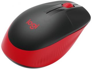 Logitech Full size Mouse M190 	Wireless, Red, USB