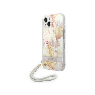 GUESS Hardcase Flower Strap GUOHCP14MHFLSU Back Cover, Apple, iPhone 14 Plus, Purple, 6.7 ''