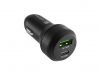 Portatīvie datori Natec Car Charger Coney Black melns 