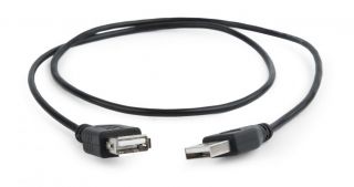 - Cablexpert 
 
 USB 2.0 extension cable CC-USB2-AMAF-75CM / 300-BK