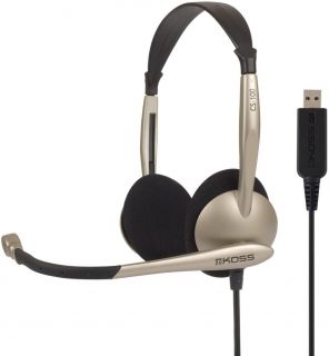 - Koss 
 
 Headphones CS100USB Wired, On-Ear, Microphone, USB Type-A, Noise canceling, Gold zelts