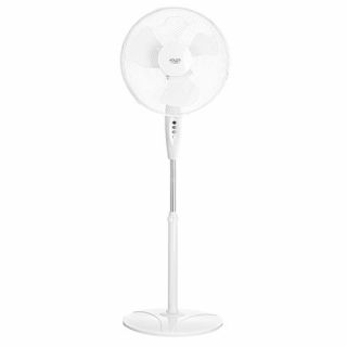 - Adler 
 
 Fan AD 7323w Stand Fan, Number of speeds 3, 90 W, Oscillation, Diameter 40 cm, White balts