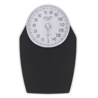 - Adler 
 
 Mechanical Bathroom Scale AD 8177 Maximum weight capacity 150 kg, Accuracy 1000 g, Black melns