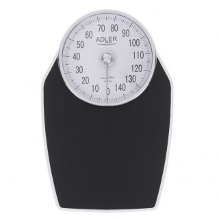 - Adler Mechanical Bathroom Scale AD 8177 Maximum weight  capacity  150 kg, Accuracy 1000 g, Black