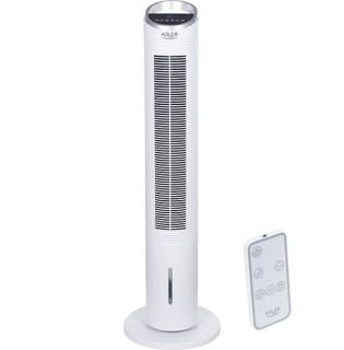 - Adler 
 
 AD 7855	 Tower Air Cooler, Number of speeds 3, 60 W, Oscillation, Diameter 30 cm, White balts