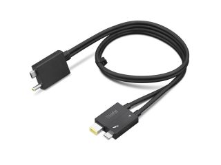 Lenovo ThinkPad Thunderbolt 4 WorkStation Dock Split Cable 4X91K16970 Black, 0.7 m