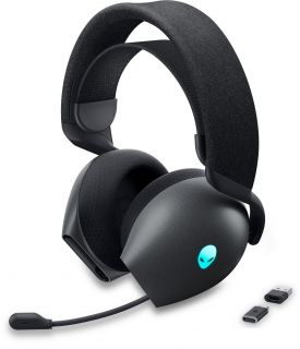 DELL Alienware Dual Mode Wireless Gaming Headset AW720H Over-Ear, Built-in microphone, Dark Side of the Moon, Noise canceling, Wireless