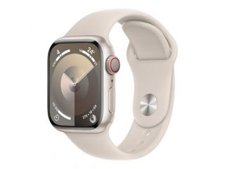 Apple Apple 
 
 Watch Series 9 GPS + Cellular 41mm Starlight Aluminium Case with Starlight Sport Band - S / M