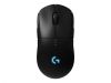 Aksesuāri datoru/planšetes Logitech G PRO Wireless Gaming Mouse, Black melns 