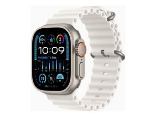 Apple Watch Ultra 2 GPS + Cellular, 49mm Titanium Case with White Ocean Band balts