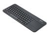 Aksesuāri datoru/planšetes Logitech LOGI K400 Plus Touch Keyboard black  US melns 