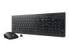Aksesuāri datoru/planšetes Lenovo Wireless Keyboard and Mouse Combo 