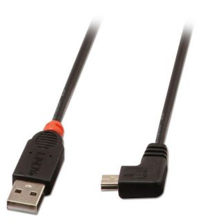- LINDY 
 
 CABLE USB2 A TO MINI-B 0.5M / 90 DEGREE 31970