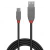 Bezvadu ierīces un gadžeti - LINDY 
 
 CABLE USB2 A TO MICRO-B 0.5M / ANTHRA 36731 