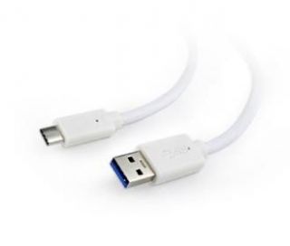 GEMBIRD CABLE USB-C TO USB3 1.8M WHITE / CCP-USB3-AMCM-6-W balts