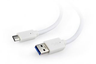 GEMBIRD CABLE USB-C TO USB3 0.5M WHITE / CCP-USB3-AMCM-W-0.5M balts