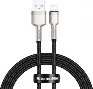 Baseus CABLE LIGHTNING TO USB 0.25M / BLACK CALJK-01 melns