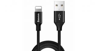 Baseus CABLE LIGHTNING 1.8M / BLACK CALYW-A01 melns