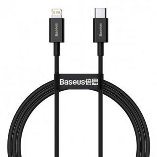 Baseus CABLE LIGHTNING TO USB 1M / BLACK CATLYS-A01 melns
