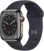 Смарт-часы Apple SMARTWATCH SERIES8 41MM CELL. / GRAPHITE / MIDN. MNJJ3EL / A grafīts 