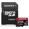 Aksesuāri datoru/planšetes Adata MEMORY MICRO SDXC 256GB W / AD. / AUSDX256GUI3V30SHA2-RA1 