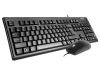 Aksesuāri datoru/planšetes - A4Tech Mouse&Keyboard KRS-8372 Black melns 