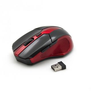 - Sbox WM-9017BR Wireless Optical Mouse black / red melns sarkans