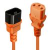 Аксессуары компютера/планшеты - LINDY CABLE POWER IEC EXTENSION 0.5M / ORANGE 30473 oranžs USB cable