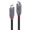 Беспроводные устройства и гаджеты - LINDY CABLE USB4 240W TYPE C 1.5M / 40GBPS ANTHRA LINE 36957 