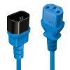 Aksesuāri datoru/planšetes - LINDY CABLE POWER IEC EXTENSION 0.5M / BLUE 30470 zils Cover, case