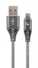 Беспроводные устройства и гаджеты GEMBIRD CABLE USB-C 1M SPACEGREY / WHITE / CC-USB2B-AMCM-1M-WB2 balts 
