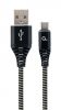 Bezvadu ierīces un gadžeti GEMBIRD CABLE USB-C 2M BLACK / WHITE / CC-USB2B-AMCM-2M-BW melns balts Galda lampa ar bezvadu uzlādi